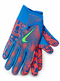 Nike Vapor Jet Youth Gloves - Blue / Coral / Green