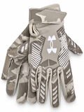 Under Armour F9 Nitro Youth Gloves - Grey / Beige / White (Camo)