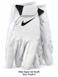 Nike Vapor Jet Youth Gloves - White / Black