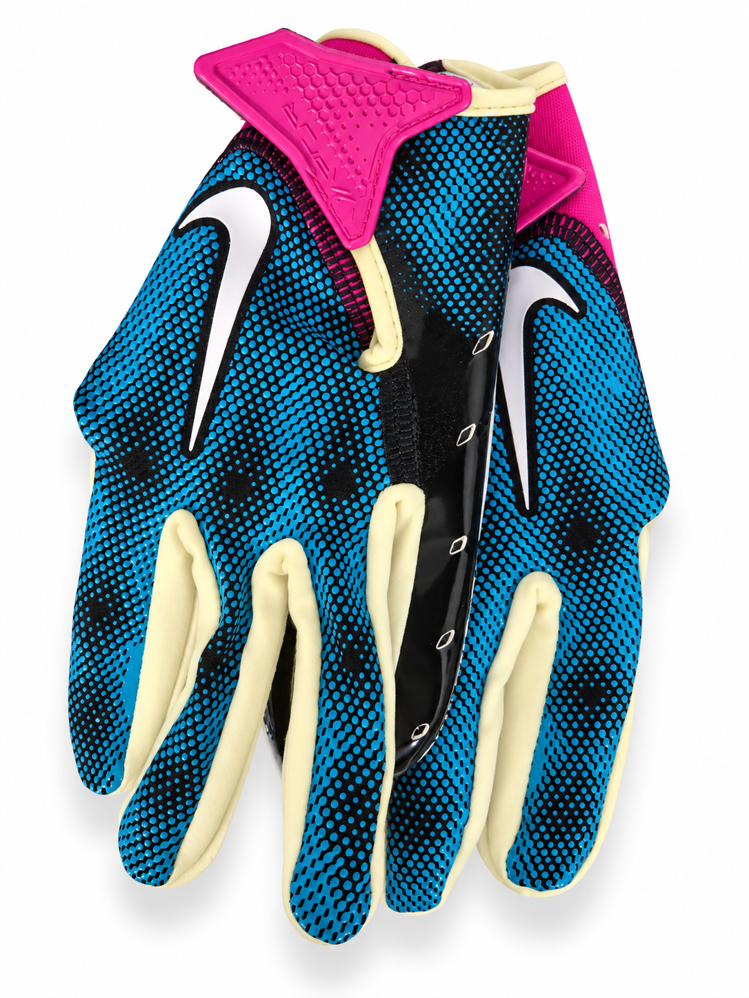 Nike Vapor Jet Youth Gloves - Blue / Black / Fuchsia / Cream / White