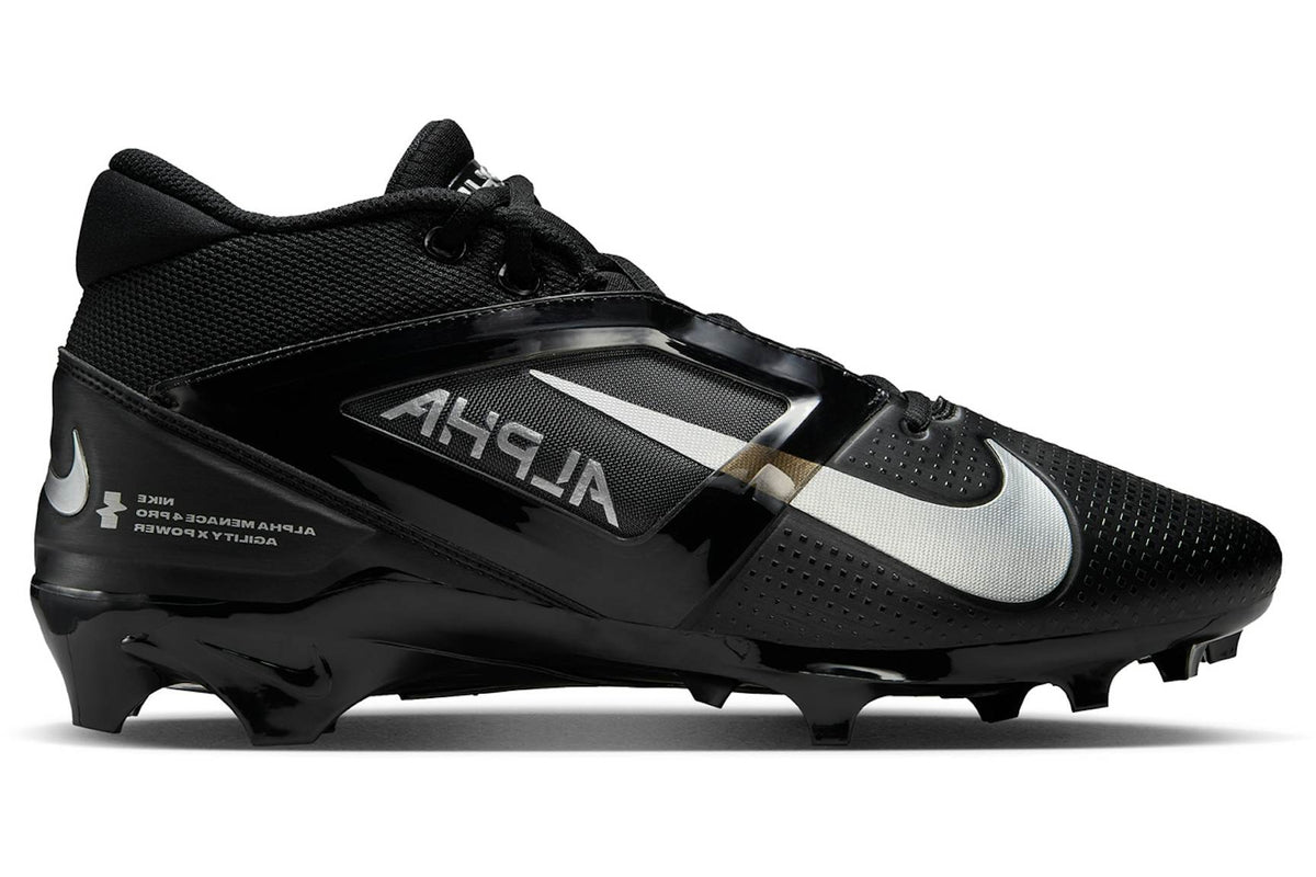 Nike Alpha Menace 4 Pro - Black / Metallic Silver