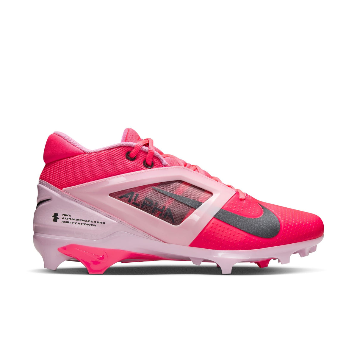 Nike Alpha Menace 4 Pro - Bright Pink / Light Pink / White / Dark Grey